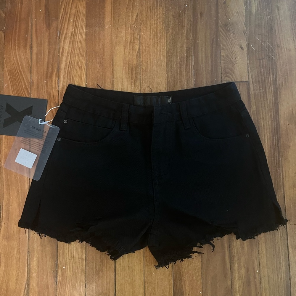 AC for AG black jean shorts